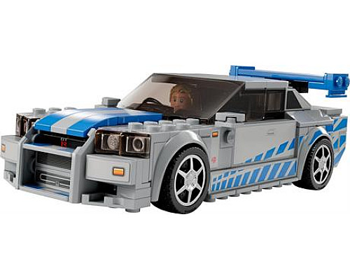 Конструктор LEGO Speed Champions Подвійний форсаж Nissan Skyline GT-R R34, 319 деталей (76917)