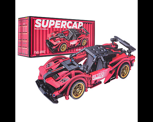 Дитячий конструктор Ramiz J2013C Спортивний автомобіль 482 ел, червоний