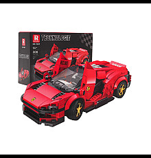 Дитячий конструктор Reobrix 11027 Спортивний автомобіль 306 ел, червоний