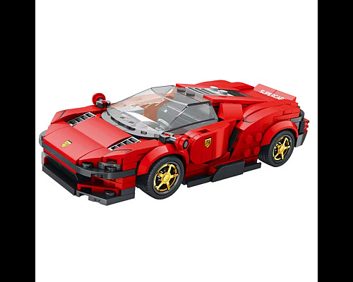 Дитячий конструктор Reobrix 11027 Спортивний автомобіль 306 ел, червоний