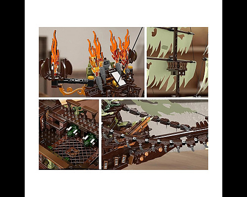 Дитячий конструктор Ramiz 13197 Піратський корабель 4364 ел, різнокольоровий