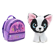 М'яка іграшка Funville Cutekins Домашні улюбленці у сумочках Бульдог 10 см