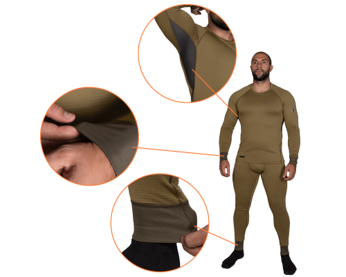 Термобілизна Polarheat quadro stretch 3.0 Tan (7295), XXL