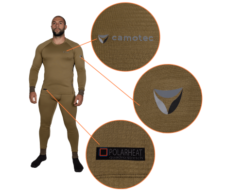 Термобілизна Polarheat quadro stretch 3.0 Tan (7295), XXL