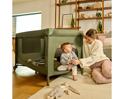 Манеж-ліжко Lionelo JASMIN EASY FOLD GREEN OLIVE Манеж-ліжко Lionelo JASMIN EASY FOLD GREEN OLIVE