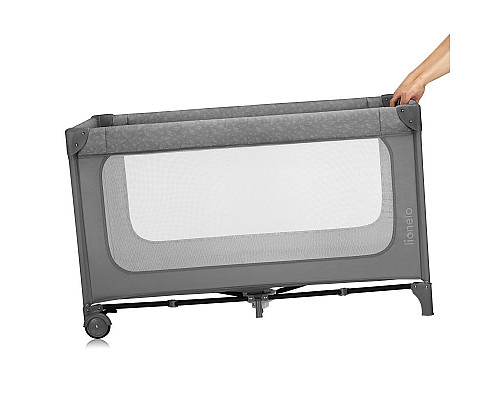 Манеж-ліжко Lionelo JASMIN EASY FOLD GREY STONE Манеж-ліжко Lionelo JASMIN EASY FOLD GREY STONE