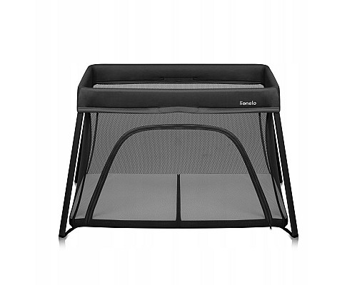 Ліжечко-манеж Lionelo ALICE BLACK 110,5 х 74,5 х 68 см - чорний