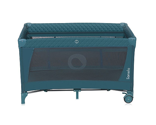 Ліжечко-манеж Lionelo FLOWER GREEN TURQUOISE 84 х 125 х 41 см - зелений