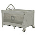 Ліжечко-манеж Lionelo FLOWER  CAPPUCCINO 84 х 125 х 41 см - сірий