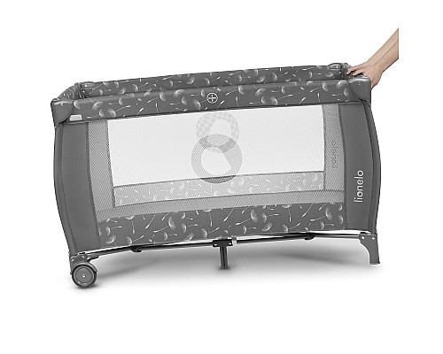 Ліжечко-манеж Lionelo SVEN PLUS  - сірий
