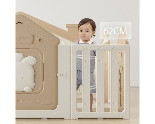 Дитячий манеж inSPORTline Doorino 150 x 180 x 100 см, бежевий