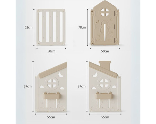 Дитячий манеж inSPORTline Doorino 150 x 180 x 100 см, бежевий