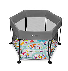 Манеж Lionelo ROEL GREY MULTICOLOR