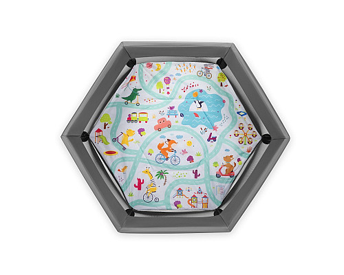 Манеж Lionelo ROEL GREY MULTICOLOR Манеж Lionelo ROEL GREY MULTICOLOR