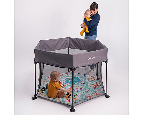 Манеж Lionelo ROEL GREY MULTICOLOR Манеж Lionelo ROEL GREY MULTICOLOR