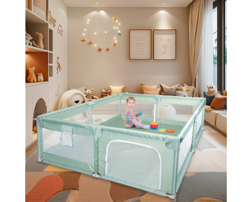 Дитячий манеж inSPORTline Hauerino 180 x 200 x 60 см, м'ятний