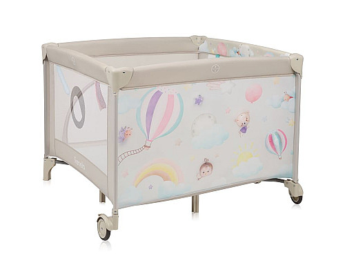 Манеж Lionelo MILLE PLUS GREY BEIGE 100 x 100 x 77 см - бежевий