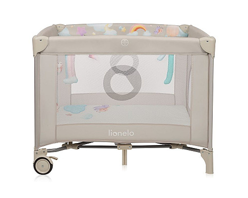 Манеж Lionelo MILLE PLUS GREY BEIGE 100 x 100 x 77 см - бежевий