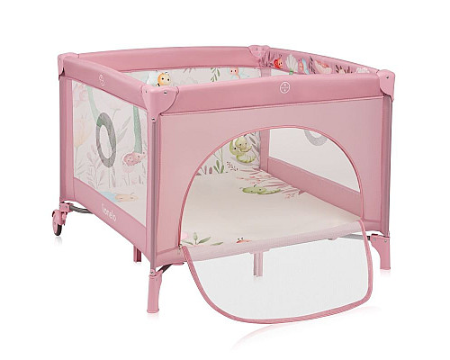 Манеж Lionelo MILLE PLUS PINK 100 x 100 x 77 см - рожевий