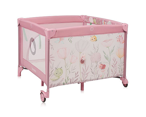Манеж Lionelo MILLE PLUS PINK 100 x 100 x 77 см - рожевий