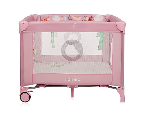 Манеж Lionelo MILLE PLUS PINK 100 x 100 x 77 см - рожевий