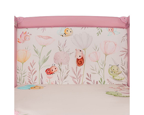 Манеж Lionelo MILLE PLUS PINK 100 x 100 x 77 см - рожевий