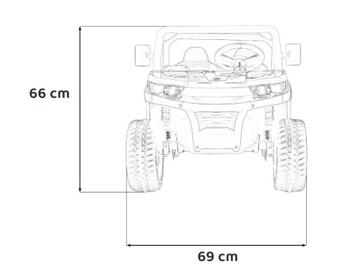 Дитяча акумуляторна машинка фермерська Speed 900 Біла