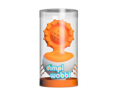 Прорізувач-неваляшка Fat Brain Toys dimpl wobl помаранчевий (F2172ML)