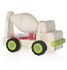 Велика машинка Guidecraft Block Science Trucks Бетоновоз дерев'яний 38 см (G7530)