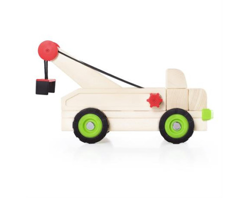 Велика машинка Guidecraft Block Science Trucks Евакуатор дерев'яний 37 см (G7532)