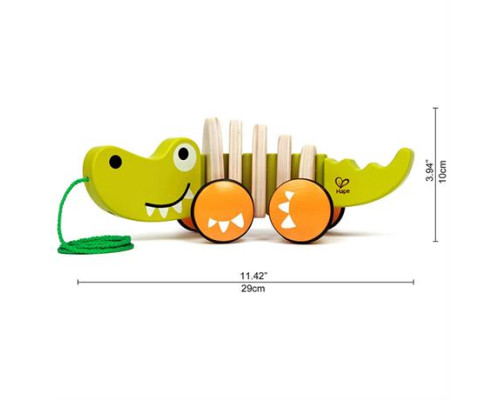 Дерев'яна каталка Hape Крокодил (E0348)