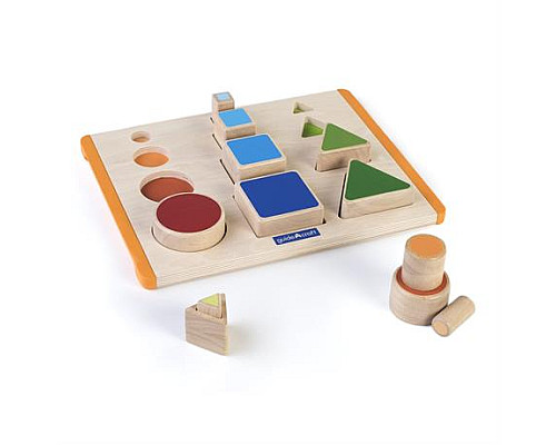 Дерев'яний сортер Guidecraft Manipulatives Фігури і розміри (G6737) Дерев'яний сортер Guidecraft Manipulatives Фігури і розміри (G6737)