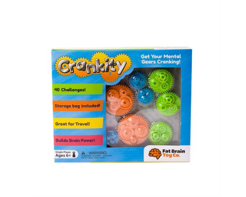 Гра-головоломка Fat Brain Toys Crankity Різнокольорові шестерні (F140ML)