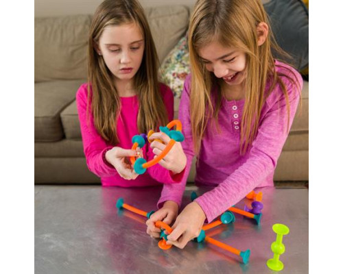 Конструктор Fat Brain Toys Squigz Toobz З'єднай і зігни 18 деталей (FA194-1)