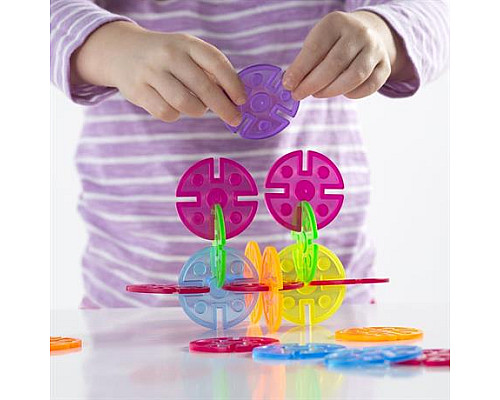 Конструктор Guidecraft Interlox Discs Диски, 96 деталей (G16834) Конструктор Guidecraft Interlox Discs Диски, 96 деталей (G16834)