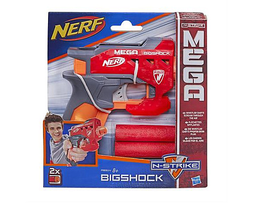Бластер Nerf Mega Біг-шок 2 стріли (A9314) Бластер Nerf Mega Біг-шок 2 стріли (A9314)