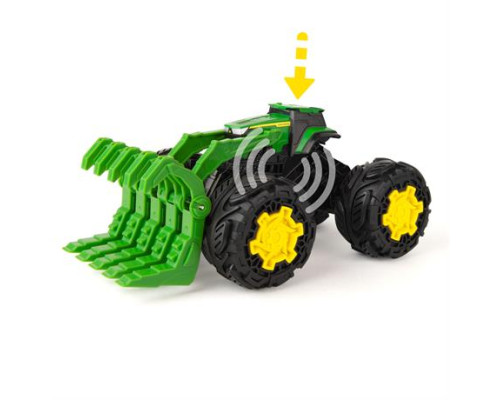 Машинка Трактор John Deere Kids Monster Treads з ковшем і великими колесами (47327)