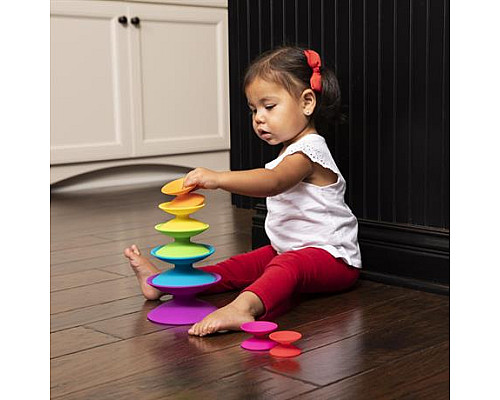 Пірамідка Fat Brain Toys Spoolz Кольорові котушки (FA181-1)