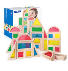 Кубики Guidecraft Block Play Велика веселка, 14 см, 30 ел. (G3016)