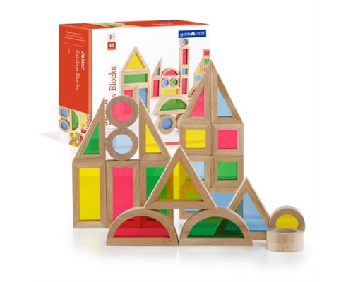 Кубики Guidecraft Block Play Маленька веселка, 5 см, 40 шт. (G3083)