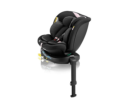 Дитяче автокрісло Lionelo NAVY I-size BLACK PINK Дитяче автокрісло Lionelo NAVY I-size BLACK PINK