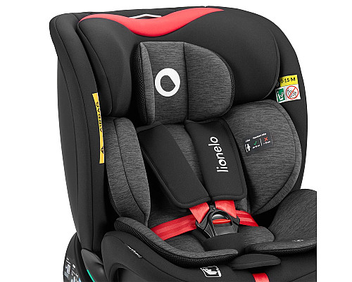 Дитяче автокрісло Lionelo NAVY I-size - чорно-червоне