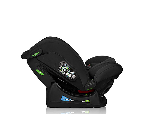 Дитяче автокрісло Lionelo IZZY I-SIZE 59 х 45 х 51 см - чорне