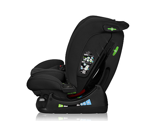 Дитяче автокрісло Lionelo IZZY I-SIZE 59 х 45 х 51 см - чорне
