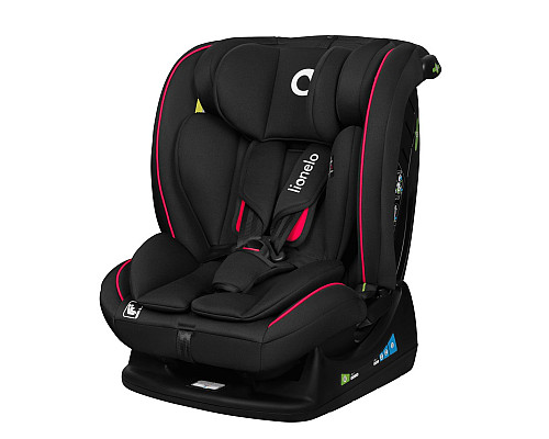 Дитяче автокрісло Lionelo AART I-SIZE 50,5 х 45,5 х 57-75 см - чорно-червоне