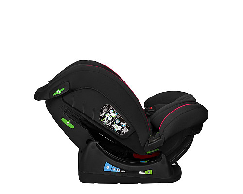 Дитяче автокрісло Lionelo AART I-SIZE 50,5 х 45,5 х 57-75 см - чорно-червоне