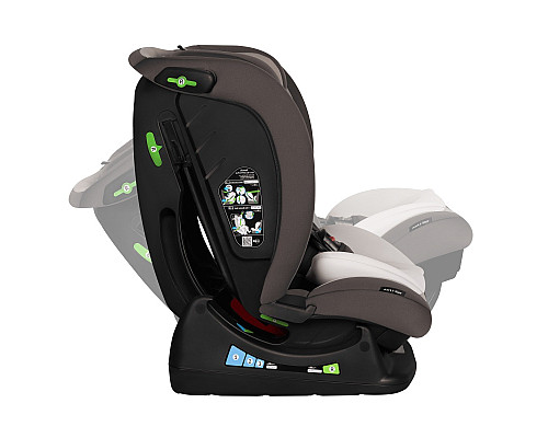 Дитяче автокрісло Lionelo AART I-SIZE 50,5 х 45,5 х 57-75 см - чорно-бежеве