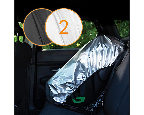 Сонцезахисний чохол Lionelo THERMALCOVER SILVER - сірий