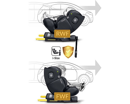 Автокрісло Nukido Aero Line ISOFIX 0-36 кг, чорне