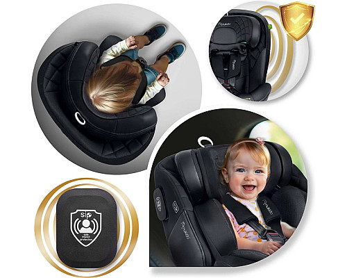 Автокрісло Nukido Aero Line ISOFIX 0-36 кг, чорне